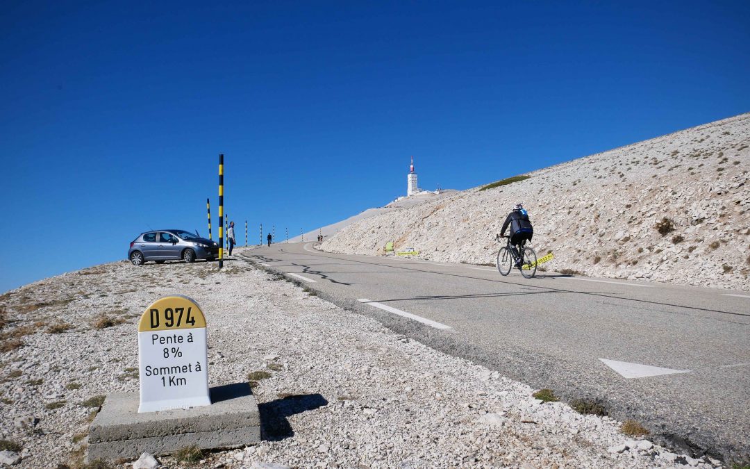 Simulateur de temps d&rsquo;ascension du Mont Ventoux à vélo