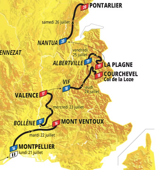 parcours montpellier mont ventoux tour de france 2025 étape parcours montpellier mont ventoux tour de france 2025 étape