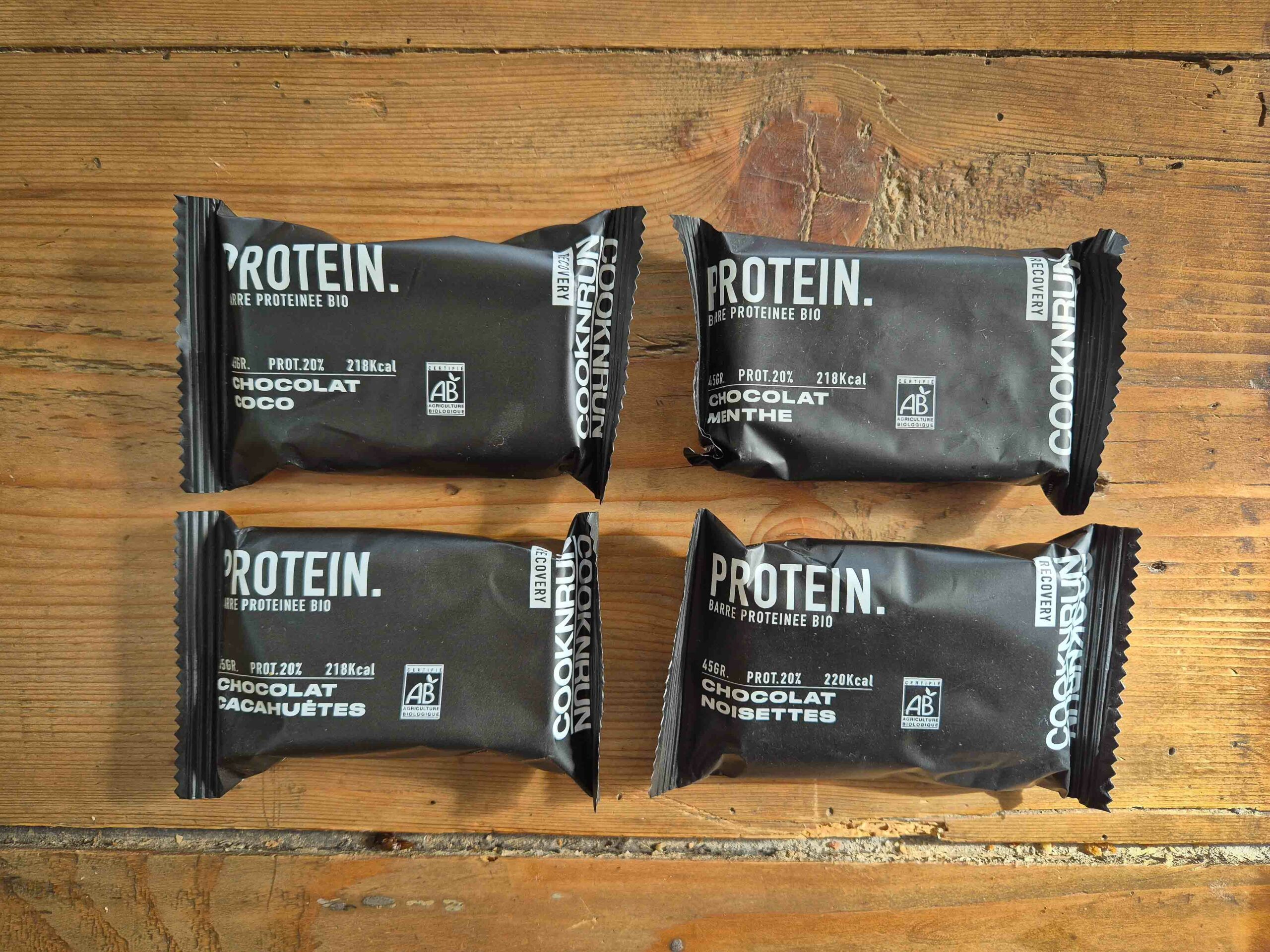 avis et test des barres protéinées made in france cook n run